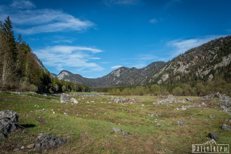 Ausflug Ruhpolding Mittersee Steine Geroell