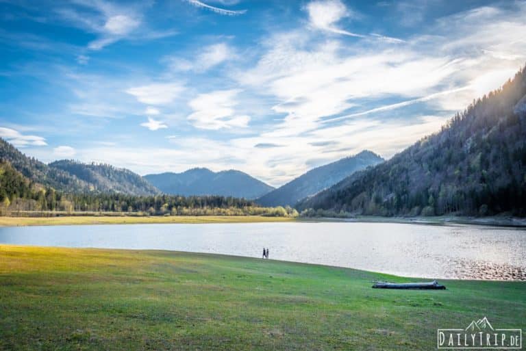 Ausflug Ruhpolding Mittersee Suedufer Klein Kanada