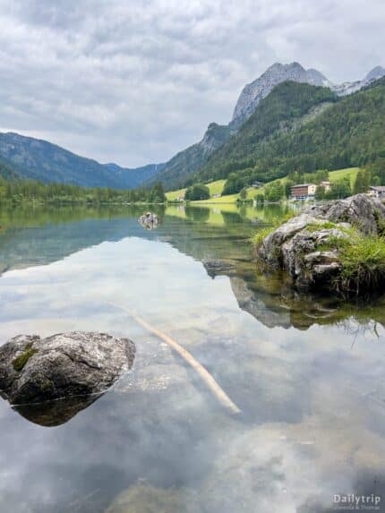Hintersee Ramsau Blick auf den Ort