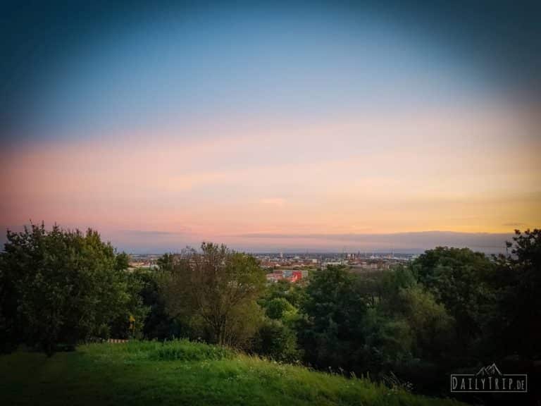 Muenchen Olympiapark Ausflug Olympiaberg Aussichtspunkt