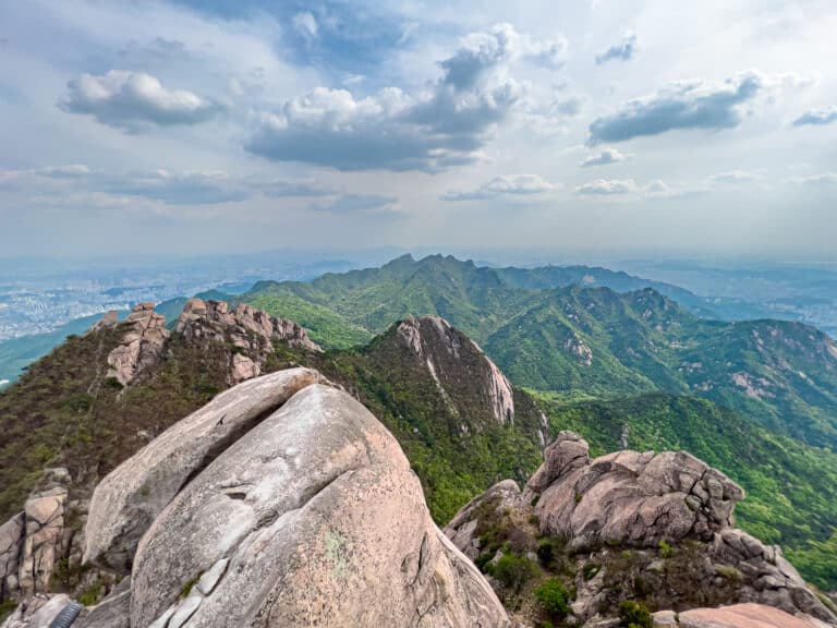 Seoul Baegundae Ausblick Gipfel
