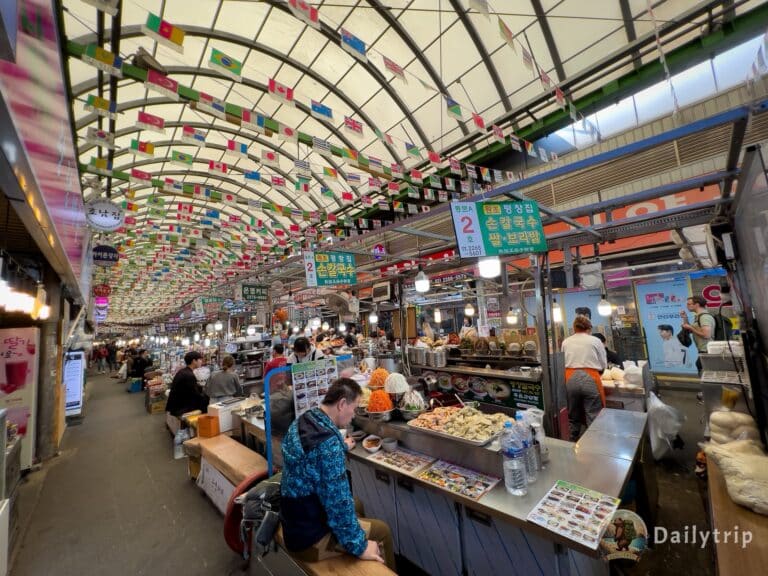 Seoul Gwangjang Markt Essensstaende