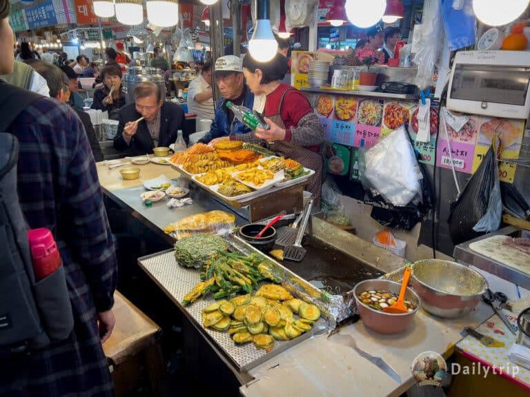 Seoul Gwangjang Markt frittiertes Essen