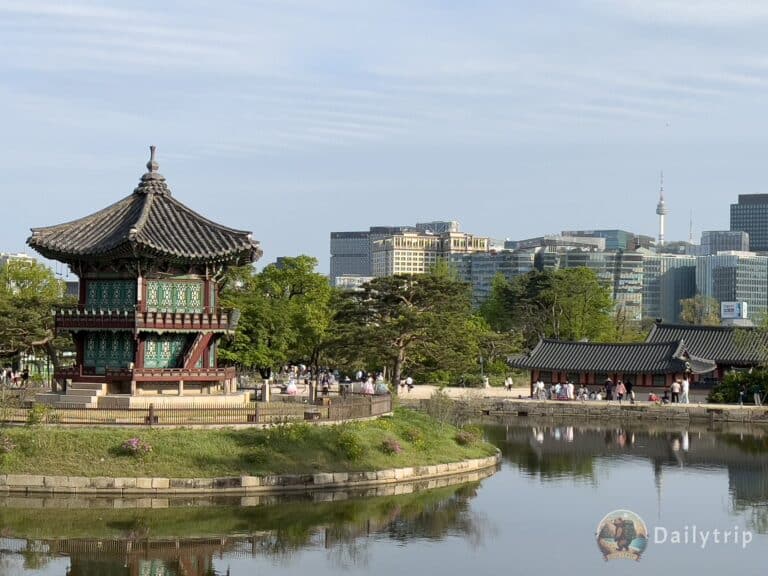 Seoul Gyeongbokgung Palast Garten