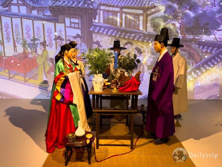 Seoul Gyeongbokgung Palast National Folk Museum Familie Tradition