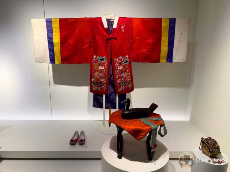 Seoul Gyeongbokgung Palast National Folk Museum traditionelles Gewand