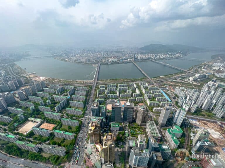 Seoul Lotte World Tower Ausblick Stadt