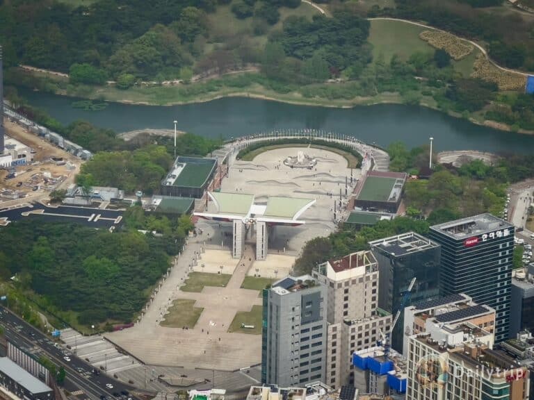 Seoul Lotte World Tower Aussicht Olympia Park