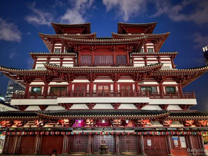 Singapur Chinatown Buddha Relic Temple Rueckansicht
