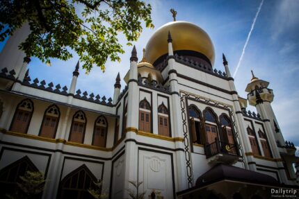Singapur Kampong Glam Masjid Sultan Moschee Front