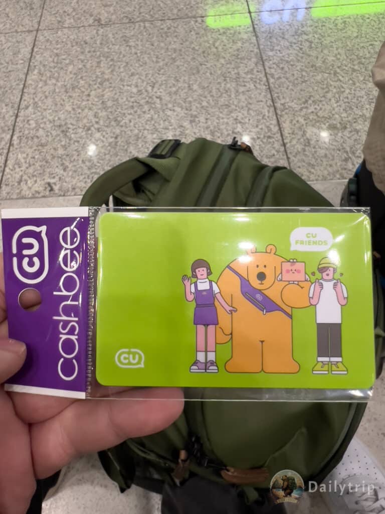 Suedkorea cu cashbee card