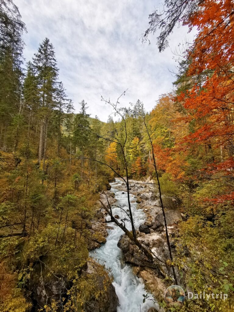 Wimbachklamm Ramsau Wanderung Herbst