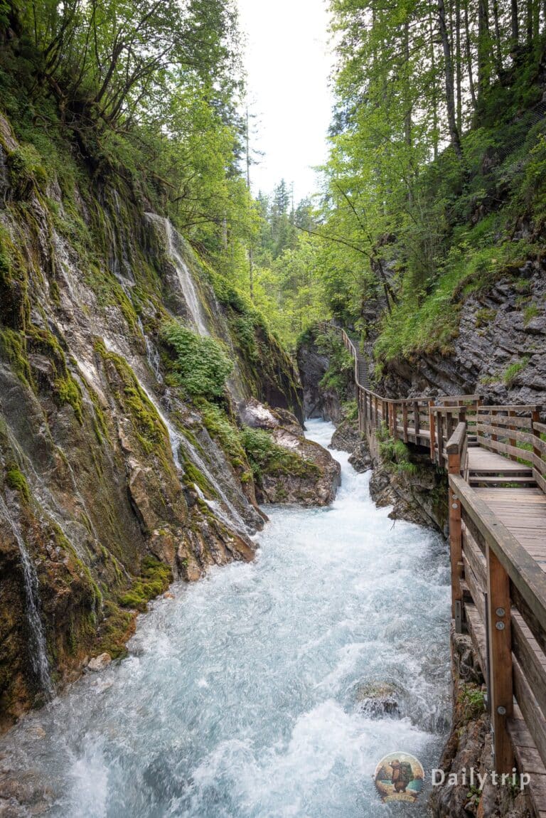 Wimbachklamm Ramsau Wanderung Klamm tosender Fluss