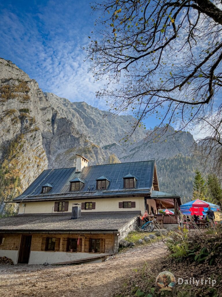 Wimbachklamm Ramsau Wanderung Wimbachschloss Biergarten