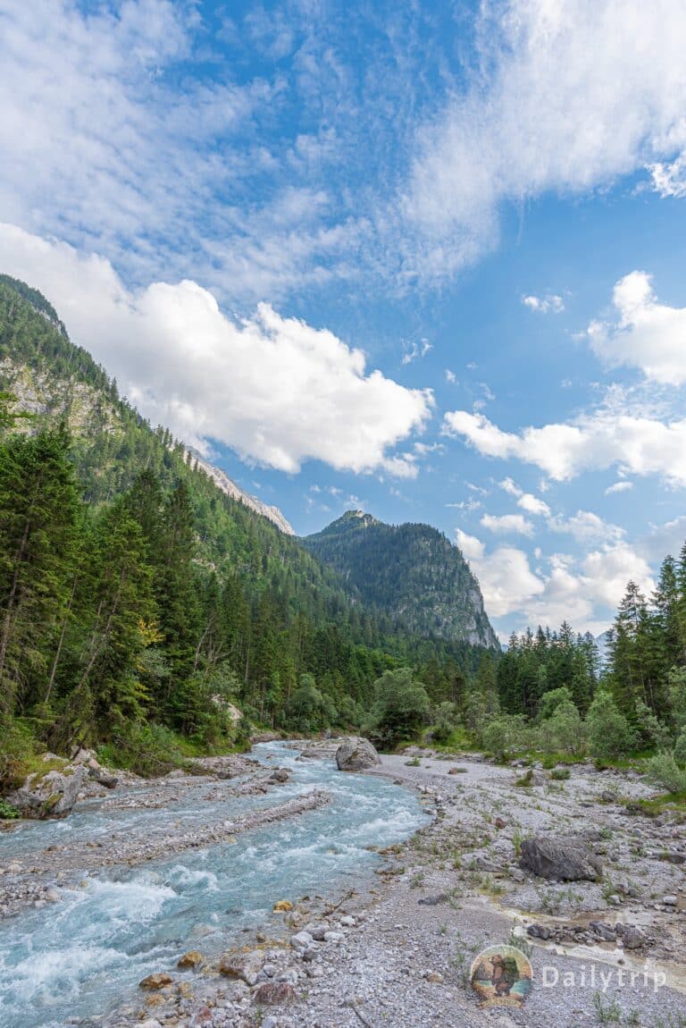 Wimbachklamm Ramsau Wanderung Wimbachtal Fluss Gebirge