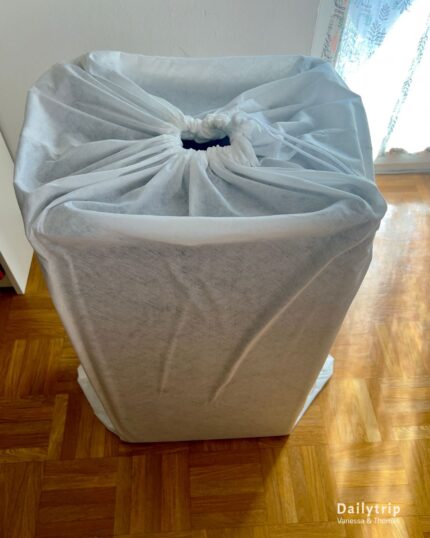 koffer level8 blau eingepackt